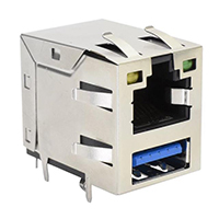 Image of Stewart Connector USB 3.0 Type-A and RJ45 Combination Jack