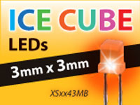 Image of SunLED's 3 mm and 5 mm Ice Cube LEDs