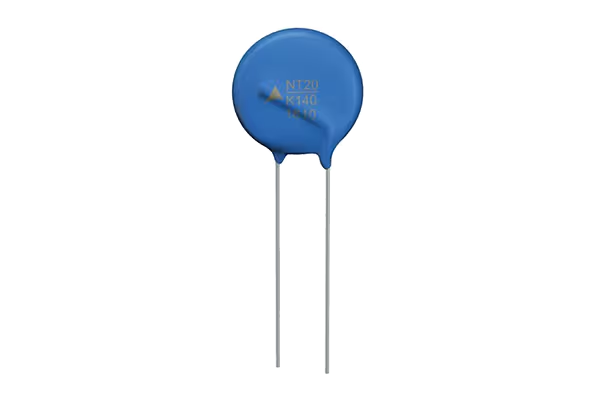 Leaded disk varistor
