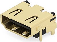 TE Connectivity AMP Connectors HDMI 2.1 連接器的圖片