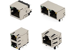 Image of TE Connectivity AMP Connectors Industrial RJ45 Modular Jacks Without Integrated Magnetics