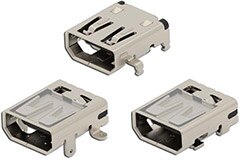 Image of TE Connectivity AMP Connectors Micro HDMI Connectors