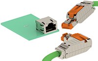 TE Connectivity AMP 的 RJ45 工业 IP20 连接器组件图片