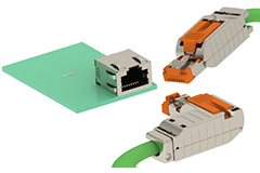 RJ45 Industrial IP20 Connector Assemblies - TE AMP | DigiKey