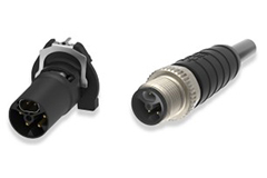 Image of TE Connectivity AMP Connectors SPE M12 Hybrid Connector