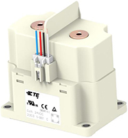Imagen del contactor de CC de alto voltaje de la serie ECPxB de TE Connectivity Aerospace Defense and Marine
