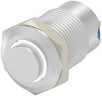 Kuvassa TE Connectivity ALCOSWITCH:in ilkivaltaa kestävä 12 mm:n kytkin