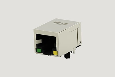 含整合式磁性元件的工業用 RJ45 插孔
