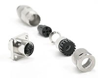 Tensility 的 M12 法兰和装配型连接器图片