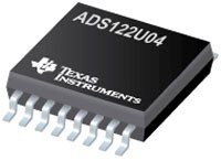 Image of Texas Instruments' ADS122U04 24-Bit, Analog-to-Digital Converter (ADC)
