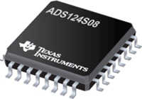 Image of Texas Instruments' ADS124S08 Analog to Digital Converter