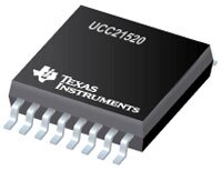 Image of Texas Instruments' UCC21520, Isolated, Dual-Channel Gate Drivers