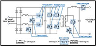 Abbildung: Blockdiagramm des 3-kW-Netzteils von Toshiba (zum Vergrößern anklicken)