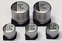Image des condensateurs électrolytiques aluminium polymère hybrides série HXB de Chemi-Con
