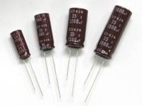 Image of  Chemi-Con's KZN Series Aluminum Electrolytic Capacitors