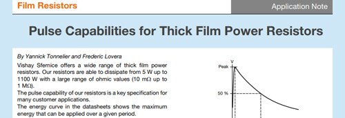 Image of TVS protection diodes product sheet