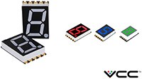 Image of VCC's DSM7T Series SMD Thin 7-Segment Display
