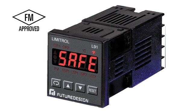 Image of Future Design Controls L91 1/16 DIN FM-Approved Limit Control