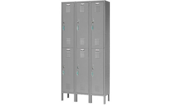 Image of IndustrialSupplies' Global Industrial Double Tier Locker, 6 Door