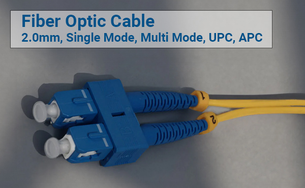 Image of Intellinet Network Solutions Fiber Optic Patch Cables, OFNR 2.0 mm, UPC, APC, Singlemode, Multimode