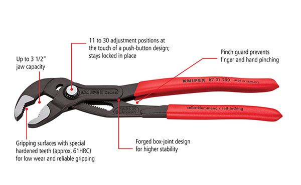 Image of KNIPEX Cobra Water Pump Pliers