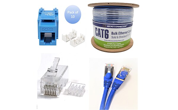 Image of Micro Connectors' Patch  Cables, Bulk Cables, Connectors, and Keystones