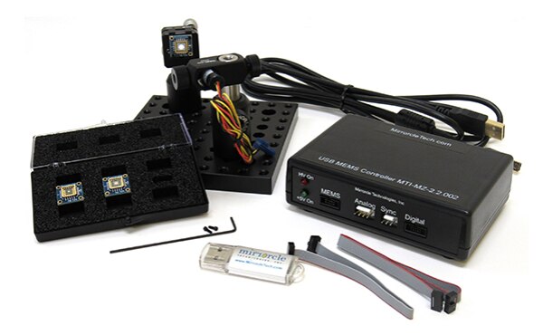 Image of Mirrorcle Technologies' MEMS Mirror Development Kit