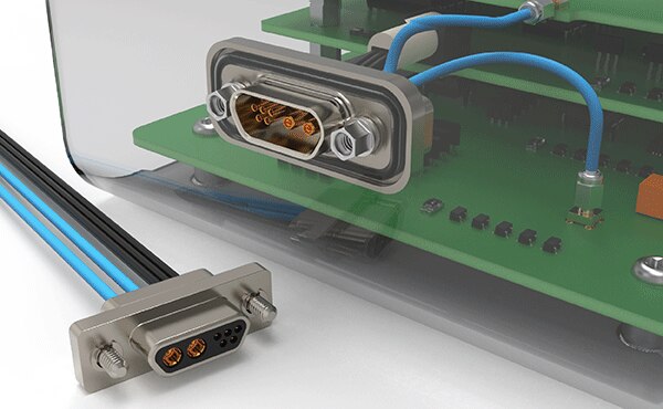 Image of Omnetics Compact Rugged Hybrid Micro-D Connectors
