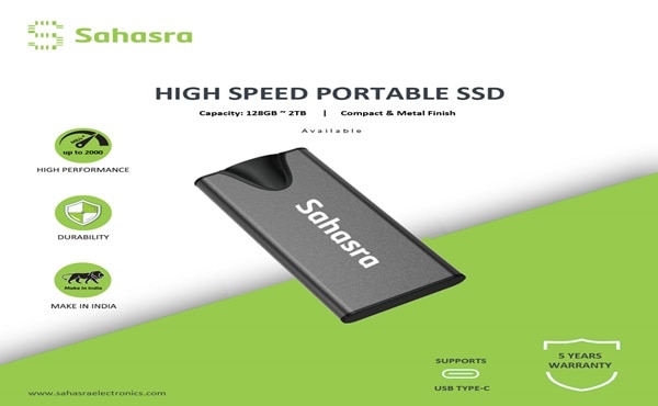 Image of Sahasra's SSP18PRO Portable SSD