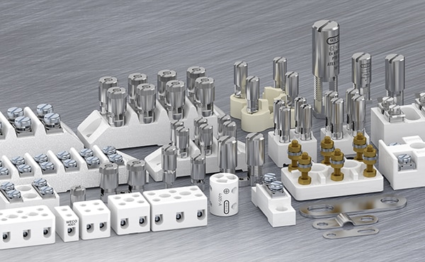 Image of WECO's Ceramic Terminal Blocks for Harsh and Demanding Environments