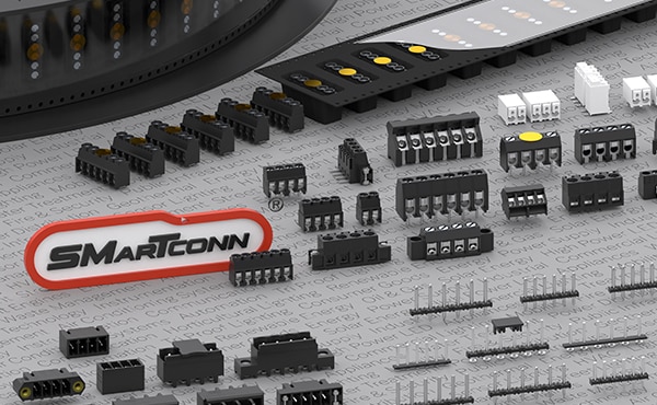 Image of WECO's SMarTconn - Unique Patented Technology (SMD/THR) for PCB