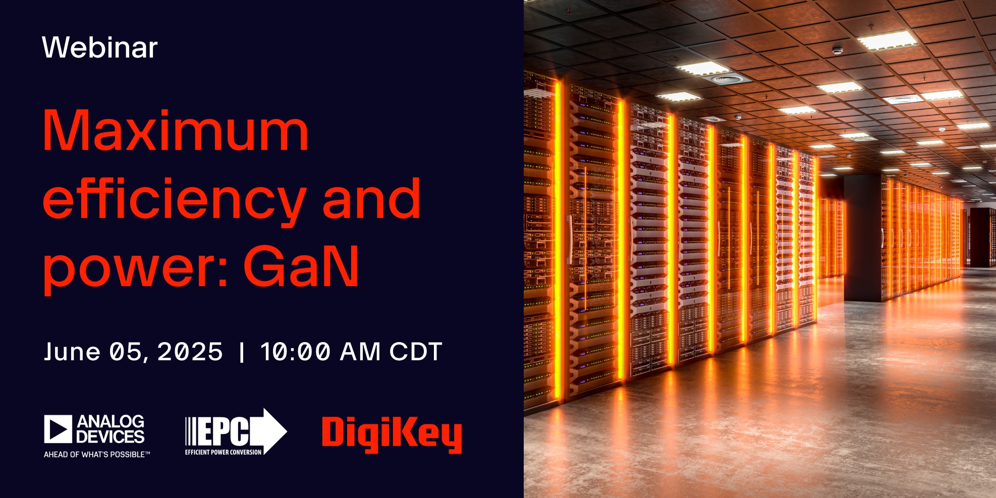 image of Maximum efficiency and power: GaN