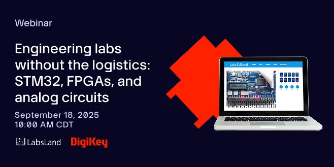 image of Engineering labs without the logistics: STM32, FPGAs, and analog circuits webinar