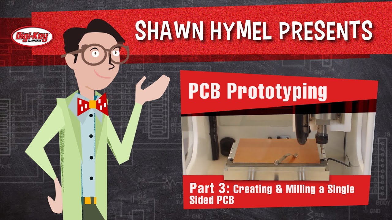 Create PCBs for Rapid Prototyping – Part 3 – Creating & Milling a Single Sided PCB