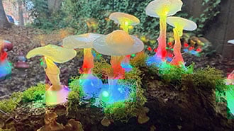 image of Mushroom Lights with NeoPixels and WLED