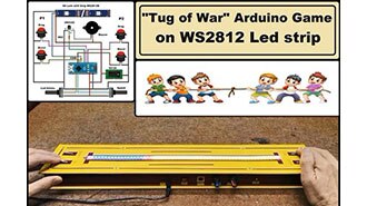 image of Tug of War Arduino Game on WS2812 LED Strip