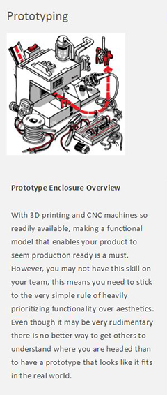 Image of the Prototype Enclosure description