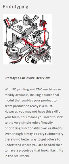 Image of the Prototype Enclosure description