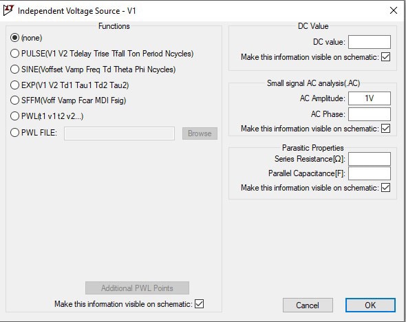 How to Run AC Circuit Simulations in LTspice