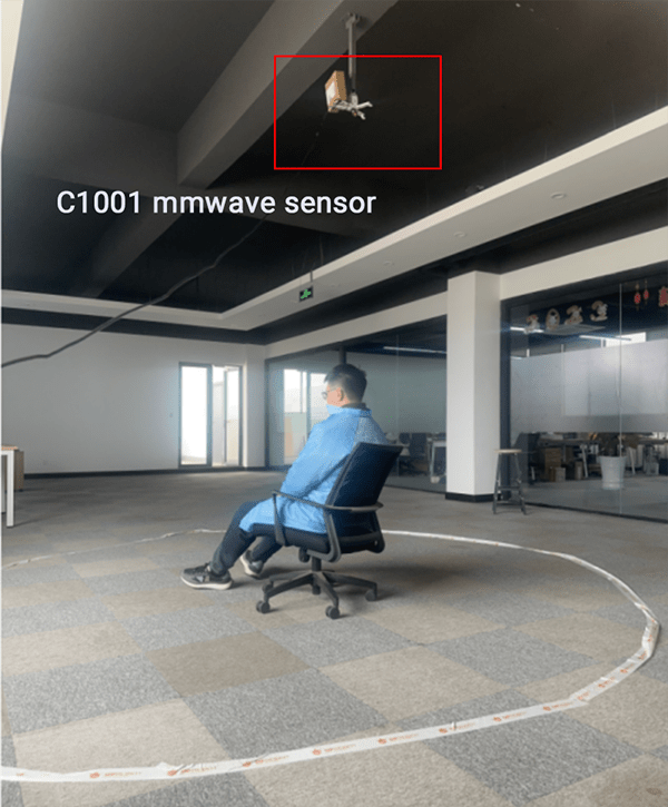 image of Body Movement Parameter Detection of the C1001 mmWave Human Detection Sensor