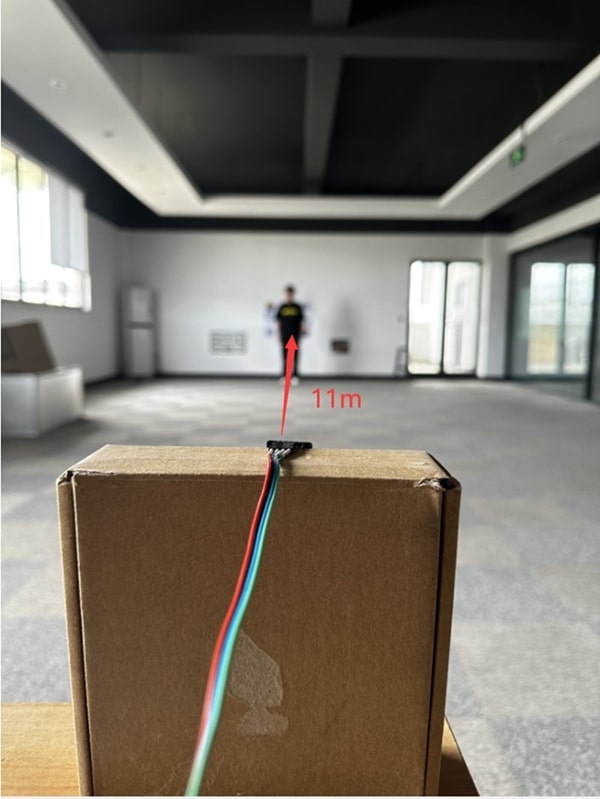 image of Furthest Detection Distance of the C1001 mmWave Human Detection Sensor