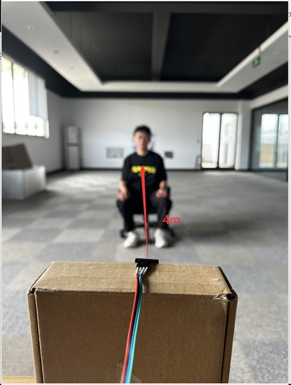 image of Presence Detection Distance of the C1001 mmWave Human Detection Sensor