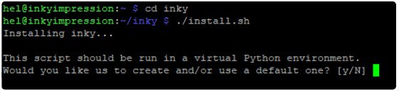 Getting Started with Inky Impression