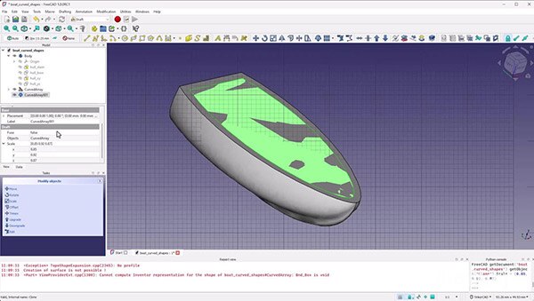 Intro to FreeCAD Part 7: Sweeps and Lofts with Guide Curves