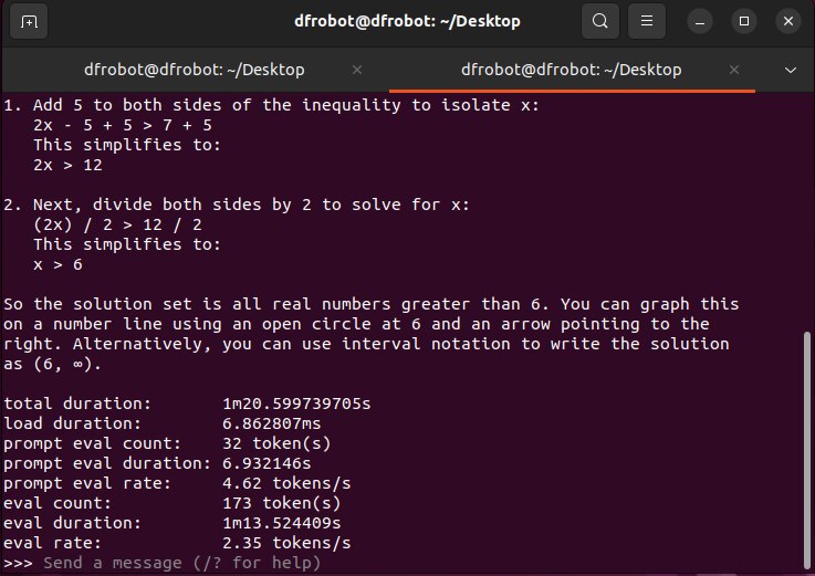image of Run SLMs (phi3, gemma2, mathstral, llama3.1) on Lattepanda Mu