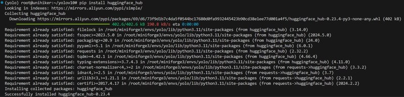 image of Install the Hugging Face Hub library