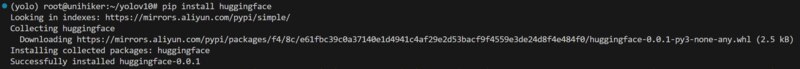 image of Install the Hugging Face library