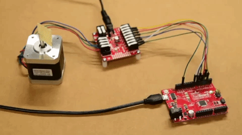 Image of SparkFun ProDriver and Mini Stepper Motor Driver Hookup Guide