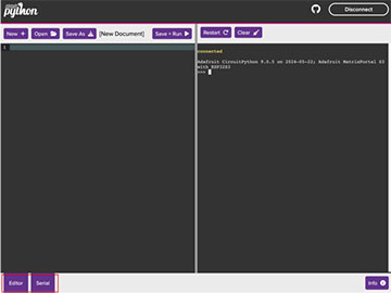 Image of CircuitPython Web Workflow Code Editor Quick Start