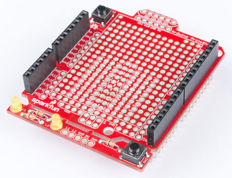Image of SparkFun Arduino ProtoShield Hookup Guide